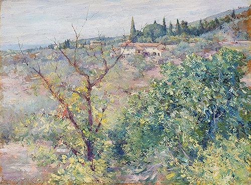 View of Fiesole, 1907 | William Merritt Chase | Gemälde Reproduktion