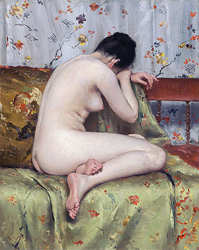 A Modern Magdalen, c.1888 by William Merritt Chase | Painting Reproduction