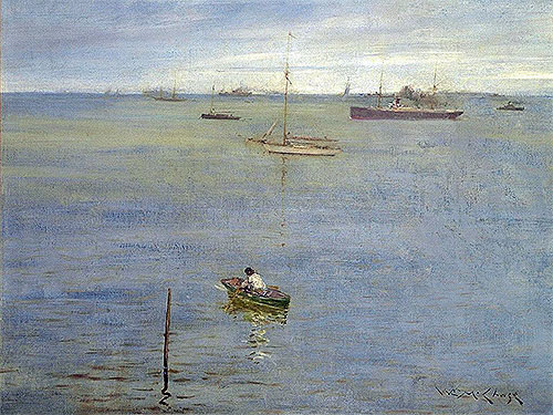 Harbor Scene, c.1895 | William Merritt Chase | Painting Reproduction