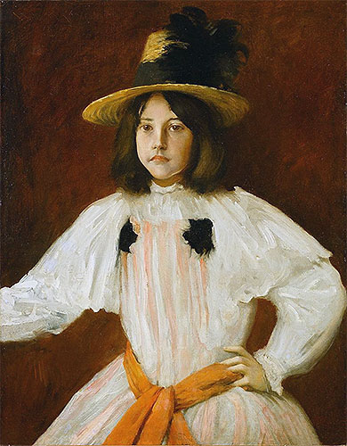 Portrait of Artist's Daughter, c.1895 | William Merritt Chase | Painting Reproduction
