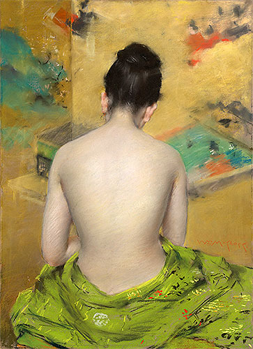 Studie von Fleischfarbe und Gold | William Merritt Chase | Gemälde Reproduktion