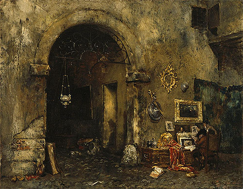 The Antiquary Shop, 1879 | William Merritt Chase | Gemälde Reproduktion