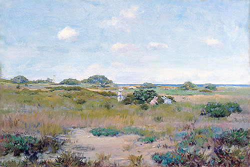 Gathering Wild Flowers, c.1895 by William Merritt Chase | Painting Reproduction