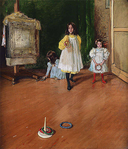 Ring Toss, 1896 by William Merritt Chase | Painting Reproduction