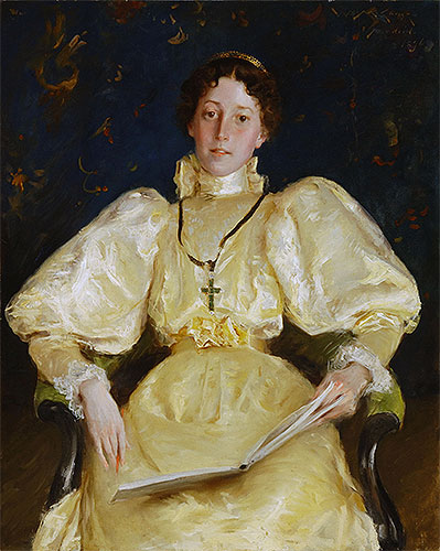 The Golden Lady, 1896 | William Merritt Chase | Gemälde Reproduktion
