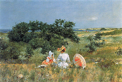 The Tale, 1892 by William Merritt Chase | Painting Reproduction