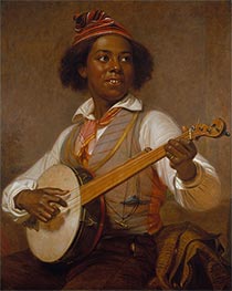 Der Banjo-Spieler, 1856 von William Sidney Mount | Gemälde-Reproduktion