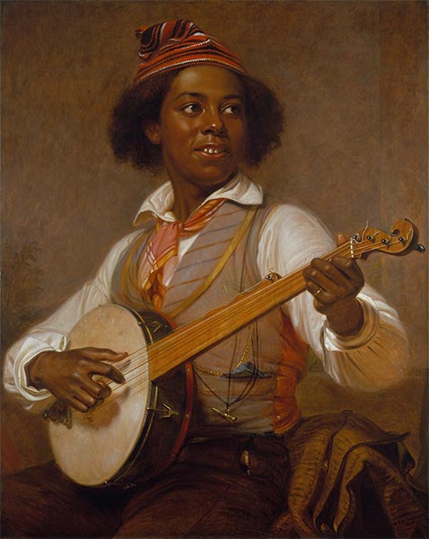 Der Banjo-Spieler, 1856 | William Sidney Mount | Gemälde Reproduktion