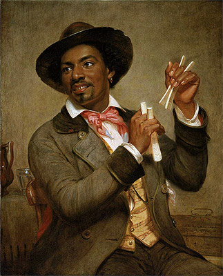 The Bone Player, 1856 by William Sidney Mount | Painting Reproduction