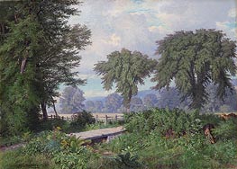 Landscape, 1860 von William Trost Richards | Gemälde-Reproduktion