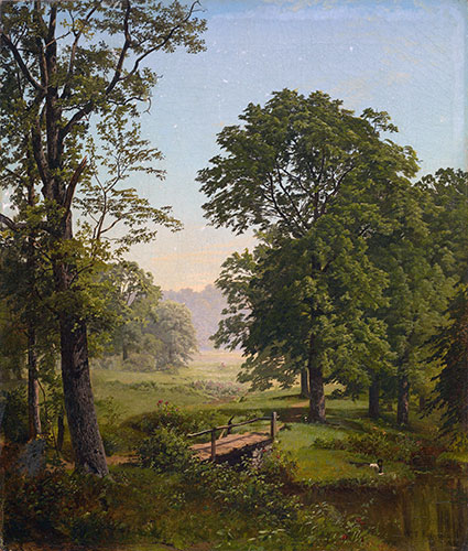 Landcape near Frankfort, Pennsylvania, 1861 | William Trost Richards | Painting Reproduction