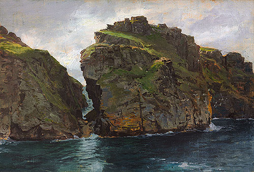 Near Tintagel, Cornwall, c.1890/99 | William Trost Richards | Painting Reproduction