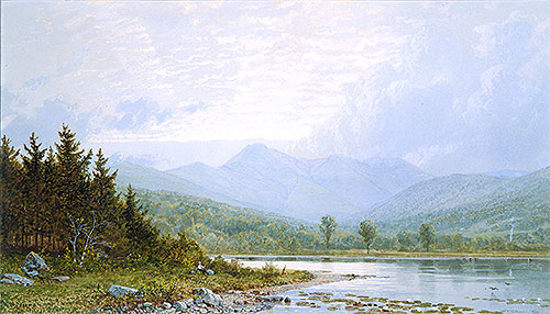 Sunset on Mount Chocorua, New Hampshire, 1872 | William Trost Richards | Painting Reproduction