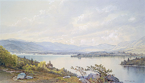 Lake Squam and the Sandwich Mountains, 1872 | William Trost Richards | Gemälde Reproduktion