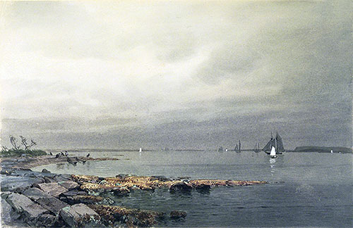 Calm Before a Storm, Newport, c.1874 | William Trost Richards | Gemälde Reproduktion