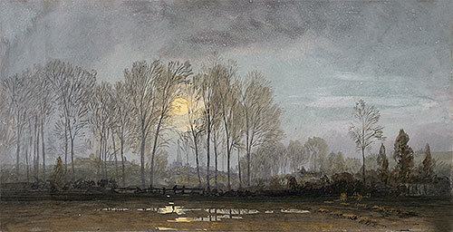 Moonlit Landscape | William Trost Richards | Painting Reproduction