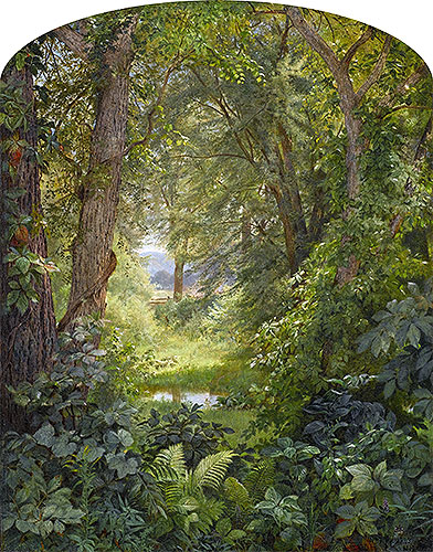 Woodland Landscape (Woodland Glade) | William Trost Richards | Painting Reproduction
