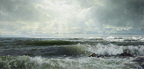 The Sheepfold, Easton's Point, Newport | William Trost Richards | Painting Reproduction