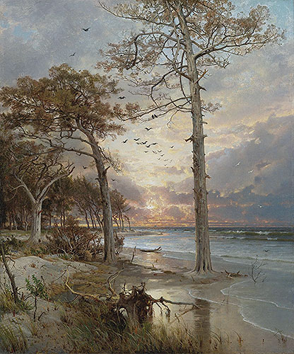 At Atlantic City, 1877 | William Trost Richards | Painting Reproduction