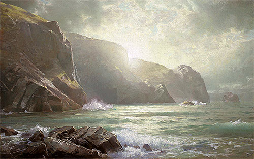 Cornish Coastline, n.d. | William Trost Richards | Gemälde Reproduktion