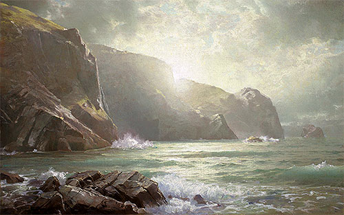 Cornish Coastline | William Trost Richards | Painting Reproduction