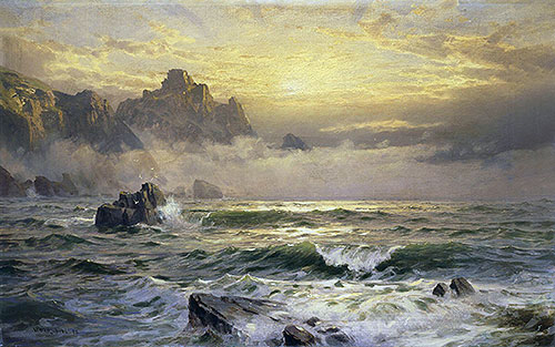 Mornings Mist, Guernsey, 1898 | William Trost Richards | Gemälde Reproduktion