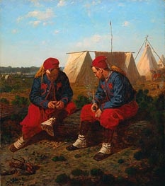 The Briarwood Pipe, 1864 by Winslow Homer | Painting Reproduction