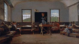 The Country School, 1871 von Winslow Homer | Gemälde-Reproduktion