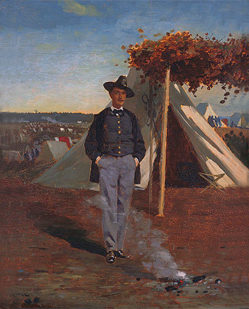 Portrait of Albert Post, 1866 by Winslow Homer | Painting Reproduction