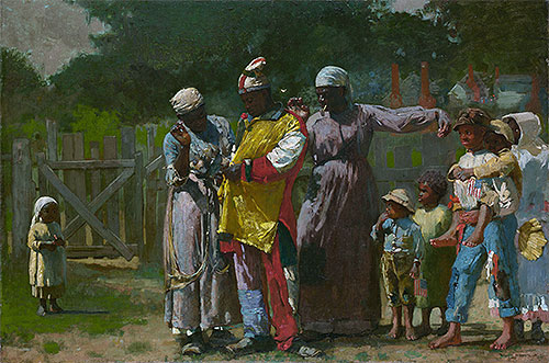 Dressing for the Carnival, 1877 by Winslow Homer | Painting Reproduction