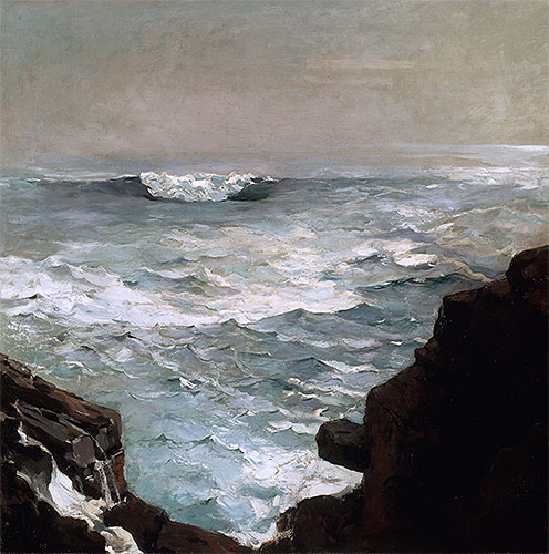 Cannon Rock, 1895 by Winslow Homer | Painting Reproduction