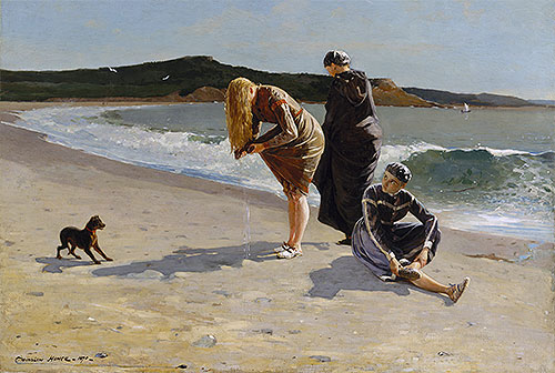 Eagle Head, Manchester, Massachusetts (High Tide), 1870 by Winslow Homer | Painting Reproduction