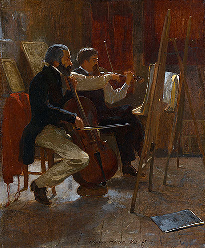 The Studio, 1867 | Winslow Homer | Gemälde Reproduktion