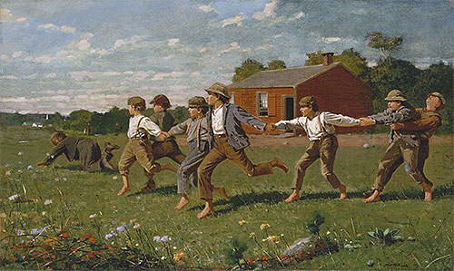 Snap the Whip, 1872 | Winslow Homer | Gemälde Reproduktion
