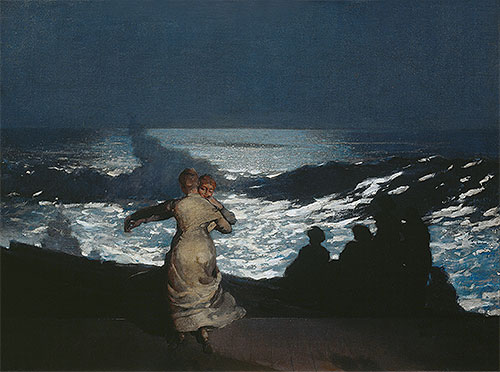 A Summer Night, 1890 | Winslow Homer | Gemälde Reproduktion