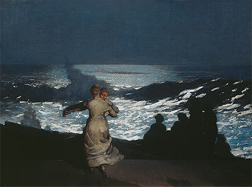 Eine Sommernacht | Winslow Homer | Gemälde Reproduktion