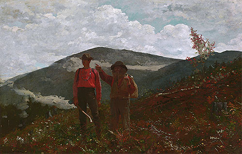 Die zwei Wegweiser | Winslow Homer | Gemälde Reproduktion
