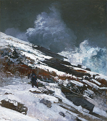 winterliche Küste | Winslow Homer | Gemälde Reproduktion