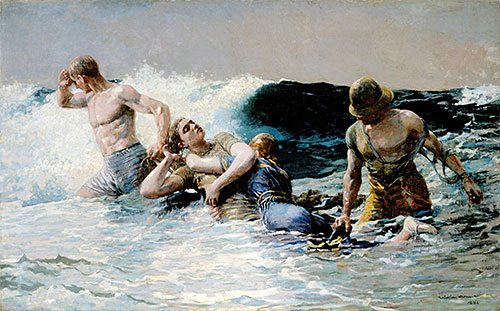 Undertow, 1886 | Winslow Homer | Painting Reproduction