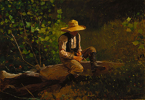 The Whittling Boy, 1873 | Winslow Homer | Painting Reproduction