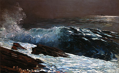 Sunlight on the Coast, 1890 by Winslow Homer | Painting Reproduction