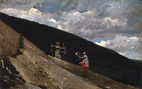 In the Mountains, 1877 | Winslow Homer | Gemälde Reproduktion