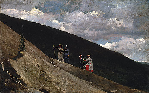 In the Mountains, 1877 by Winslow Homer | Painting Reproduction