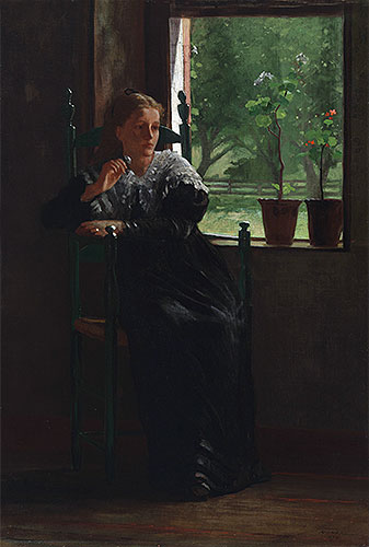 At the Window, 1872 | Winslow Homer | Painting Reproduction
