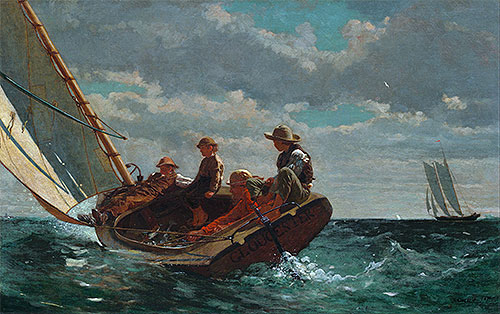 Breezing Up (A Fair Wind), c.1873/76 | Winslow Homer | Painting Reproduction