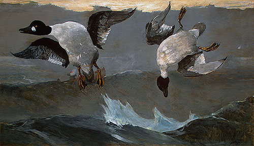 Right and Left, 1909 by Winslow Homer | Painting Reproduction