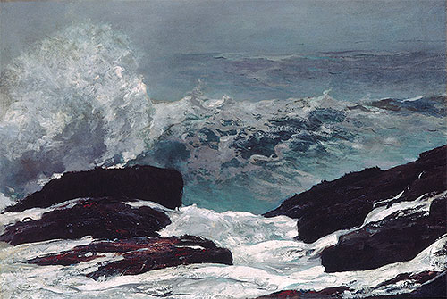 Maine Coast, 1896 by Winslow Homer | Painting Reproduction