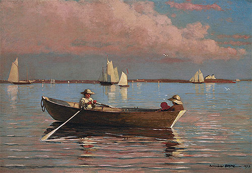 Gloucester Harbor, 1873 by Winslow Homer | Painting Reproduction