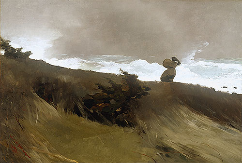 The West Wind, The West W by Winslow Homer | Painting Reproduction