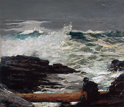 Driftwood, 1909 by Winslow Homer | Painting Reproduction